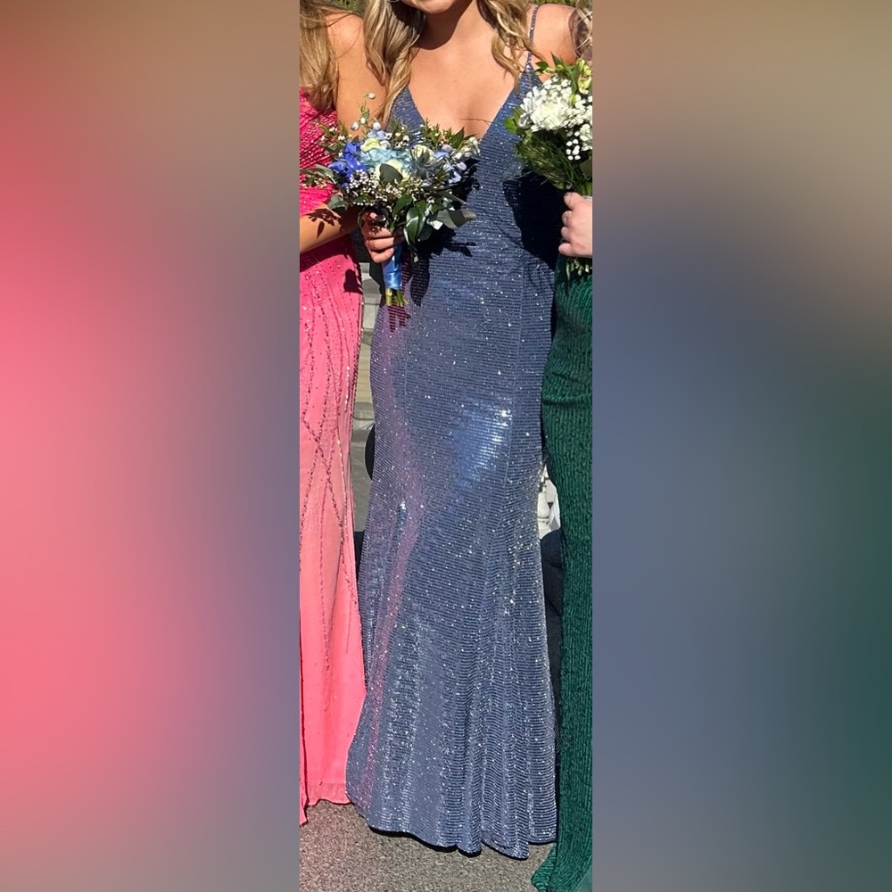 Jovani STUNNING Blue Evening Gown Prom Dress, size 2